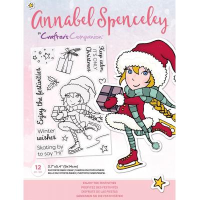 Crafter's Companion Annabel Spenceley Clear Stamps - Enjoy The Festivities